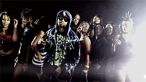 Juvenile music video with dancers crew group shot